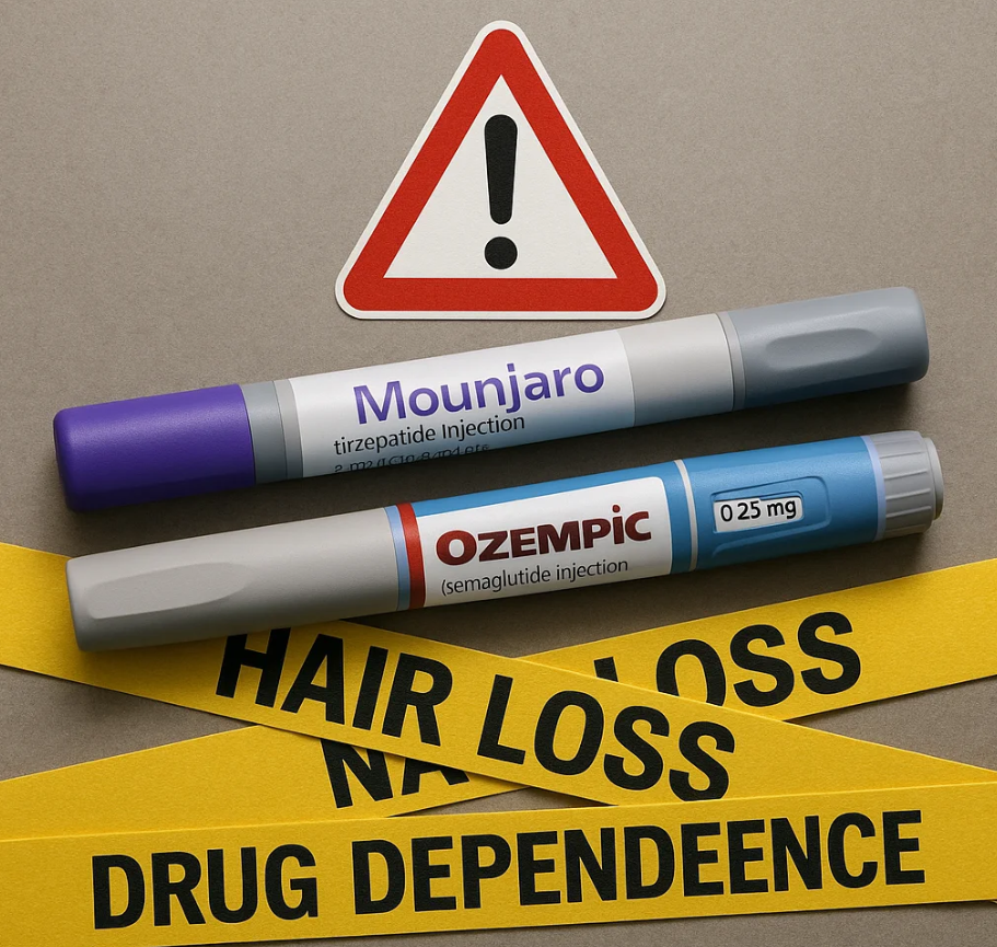 Weight loss comparison illustration